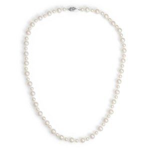 Blue Nile Freshwater Cultured Pearl Garland Necklace in 14k White Gold